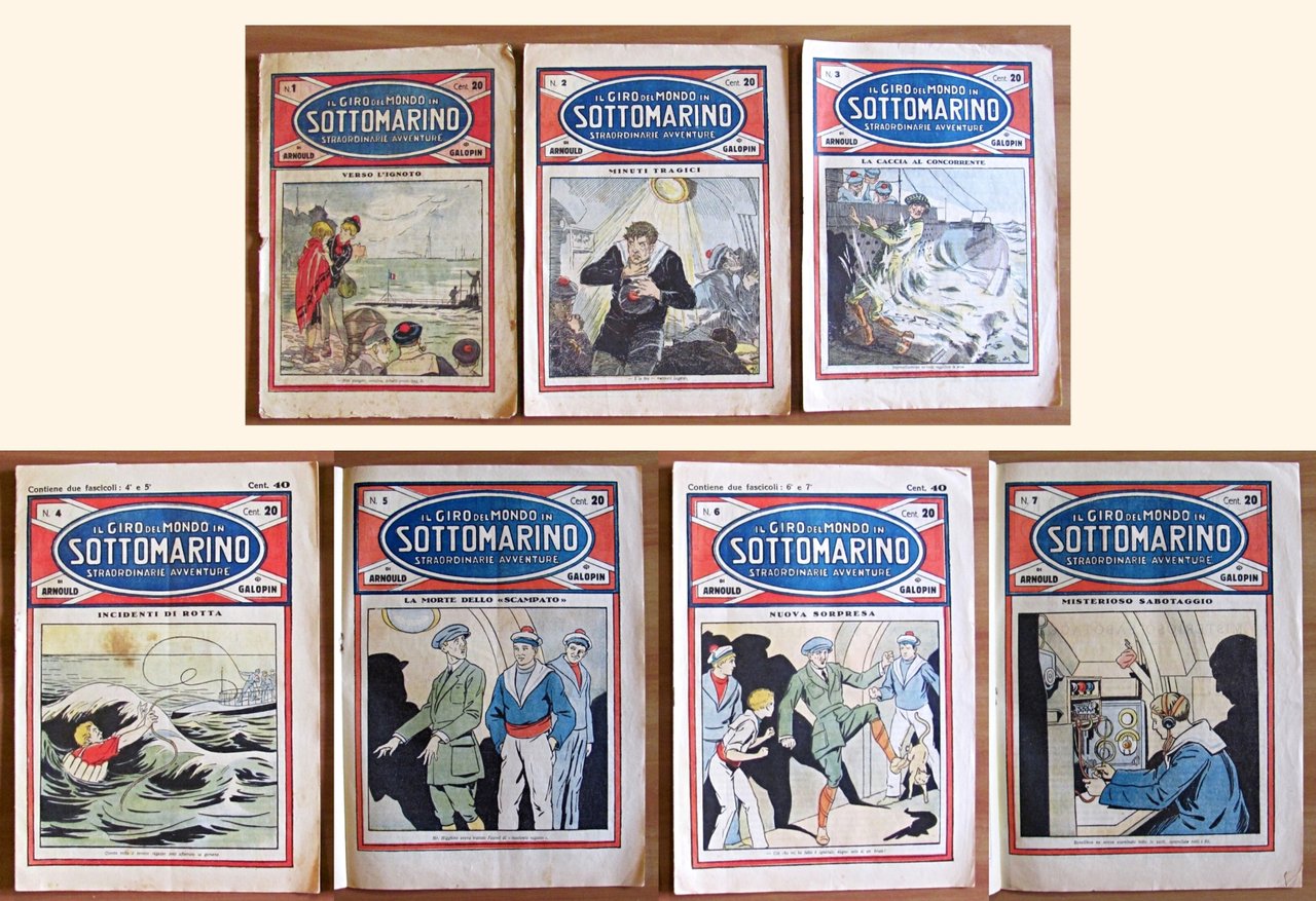IL GIRO DEL MONDO IN SOTTOMARINO Straordinarie Avventure - Fascicoli …