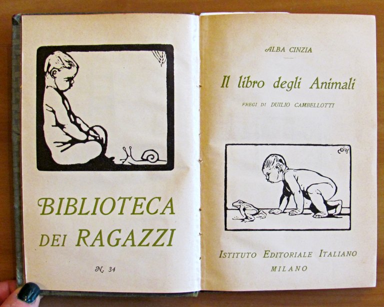 IL LIBRO DEGLI ANIMALI - Collana BIBLIOTECA DEI RAGAZZI N.34