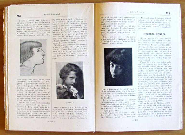IL LIBRO DEI LIBRI, I ed. 1930 con Foto