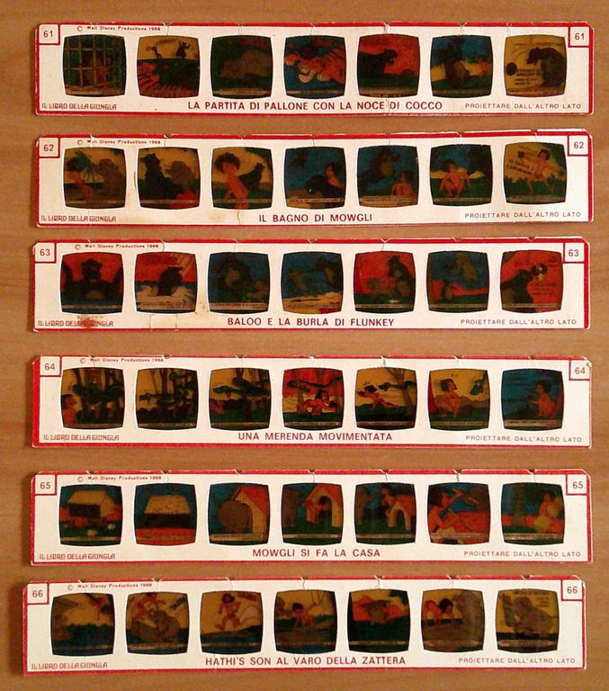 IL LIBRO DELLA GIUNGLA - Diapositive a colori Festacolor, 1968