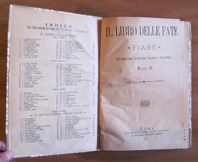 IL LIBRO DELLE FATE - Perino 1887-89 Parte I e …