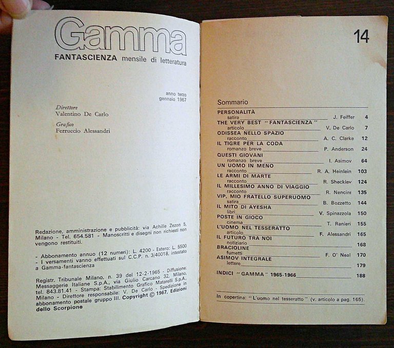 Il Libro di GAMMA N.2 - ODISSEA NELLO SPAZIO e …