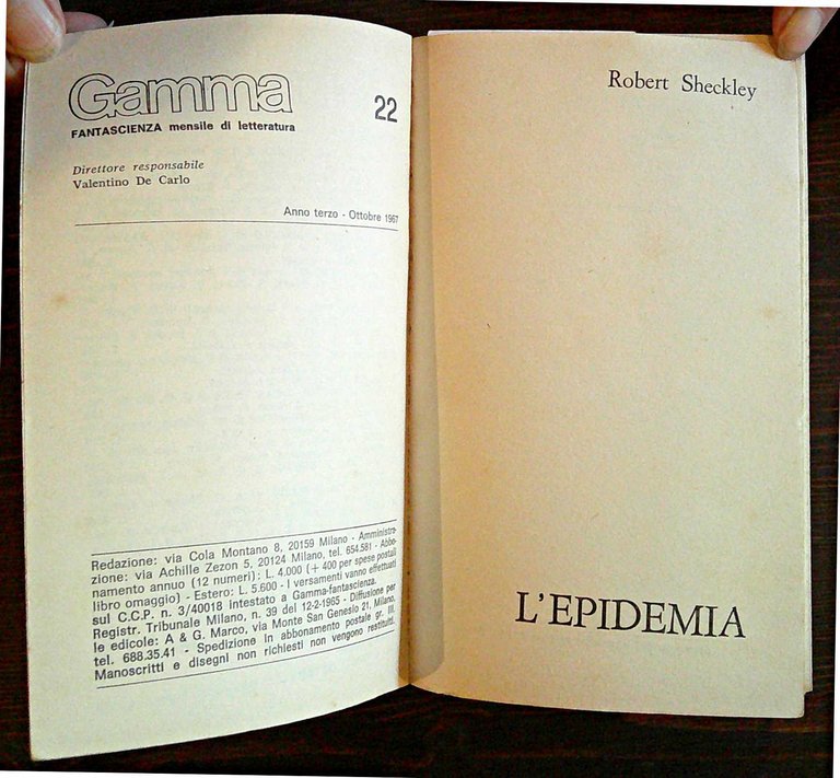 IL LIBRO DI GAMMA N.4 - PERIVOLO: TERRESTRI!, I ed. …