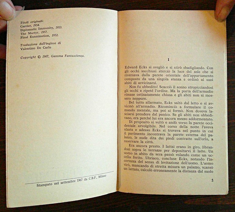 IL LIBRO DI GAMMA N.4 - PERIVOLO: TERRESTRI!, I ed. …