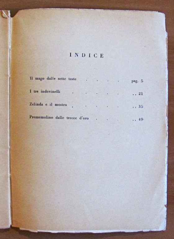 IL MAGO DALLE SETTE TESTE ED ALTRE FIABE, 1951