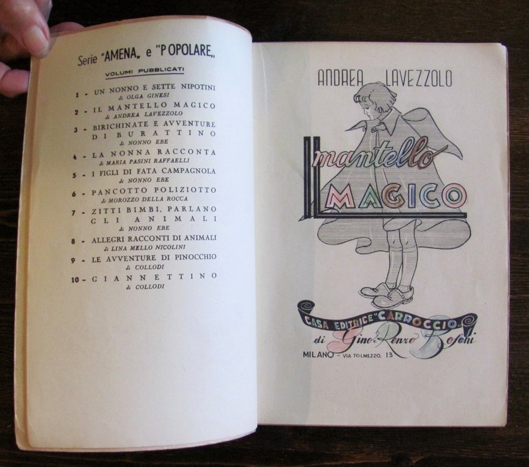 IL MANTELLO MAGICO - Serie Amena e Popolare, 1943