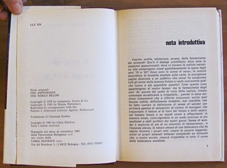 IL MONDO DEGLI ANFIBI - Collana Libra N.57, I ed. …