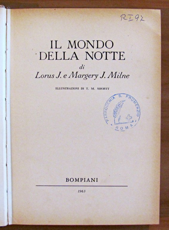 IL MONDO DELLA NOTTE - Illustrazioni di T. M. Shortt