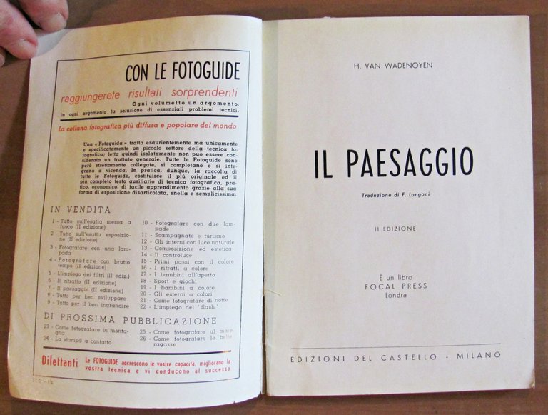 IL PAESAGGIO - Collana Foto Guide N.7, anni '60