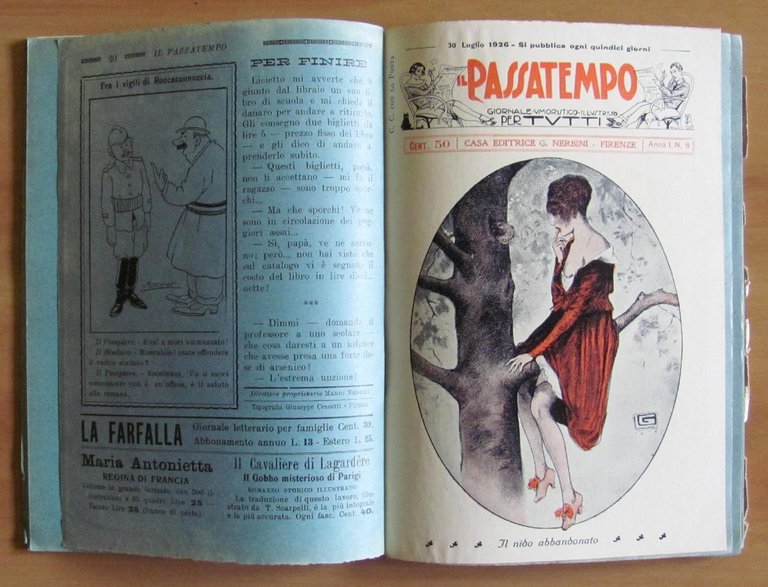 IL PASSATEMPO Giornale Umoristico - Nerbini 1926 - Anno I …