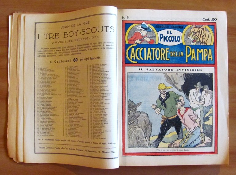 IL PICCOLO CACCIATORE DELLA PAMPA - Sonzogno, 1929