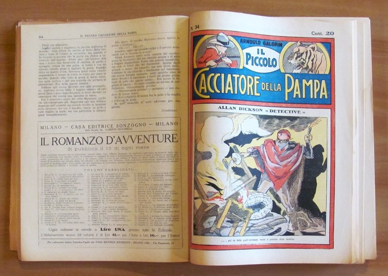 IL PICCOLO CACCIATORE DELLA PAMPA - Sonzogno, 1929