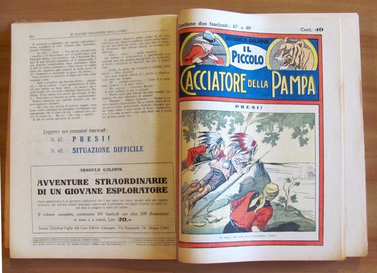 IL PICCOLO CACCIATORE DELLA PAMPA - Sonzogno, 1929