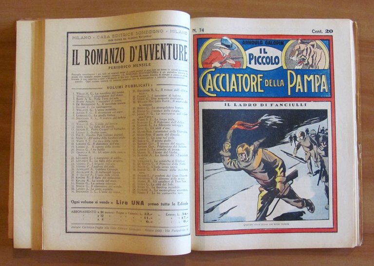 IL PICCOLO CACCIATORE DELLA PAMPA - Sonzogno, 1929