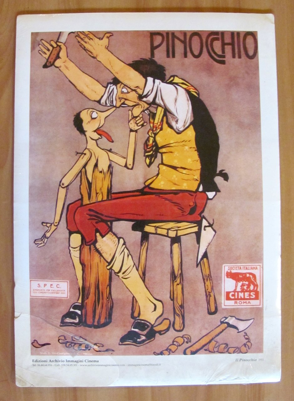 IL PINOCCHIO 1911 - Edizioni Archivio Immagini Cinema 35x50 Blisterato