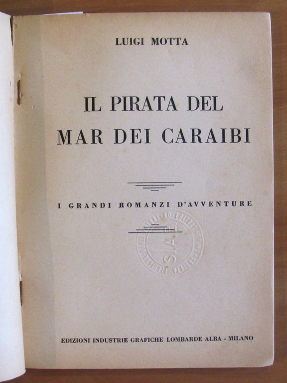 IL PIRATA DEL MAR DEI CARAIBI