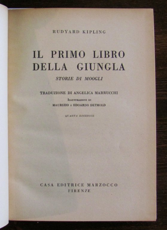 IL PRIMO LIBRO DELLA GIUNGLA, 1950 - ill. DETMOLD