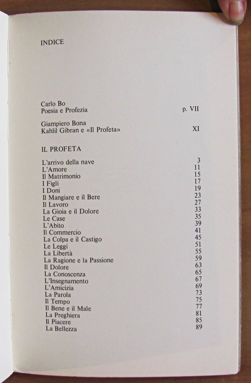 IL PROFETA, 1975 - Coll. La Fenice - ITA+ING