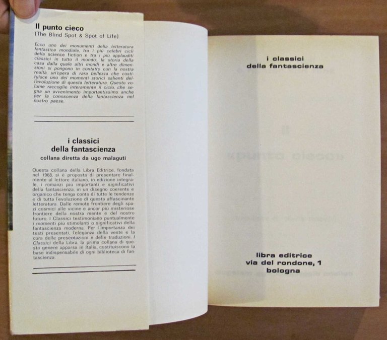 IL PUNTO CIECO - Collana Classici Libra N.63, I ed. …