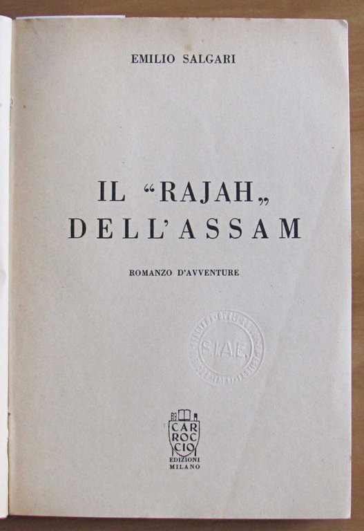 IL RAJAH DELL'ASSAM - Collana Salgari, 1951 | Immagine Gallery 2