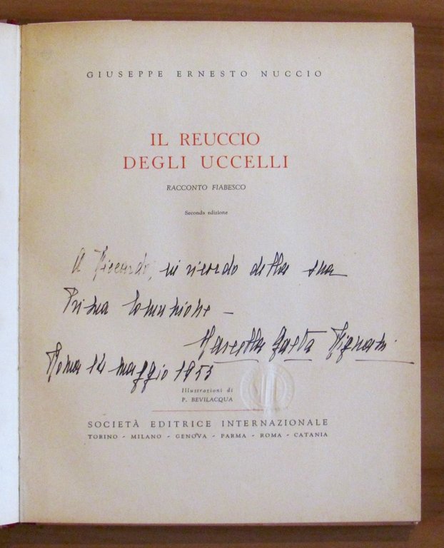 IL REUCCIO DEGLI UCCELLI Racconto Fiabesco - ill. Bevilacqua