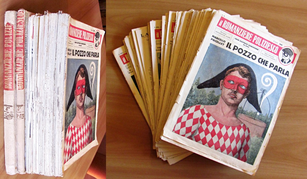 IL ROMANZIERE POLIZIESCO, 1921 - Opera COMPLETA in 134 Fascicoli …