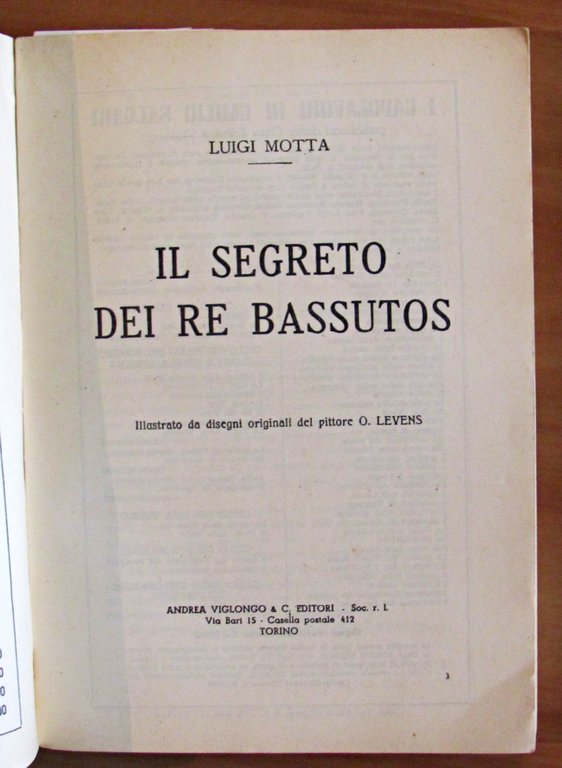 IL SEGRETO DEI RE BASSUTOS - ill. AMATOù