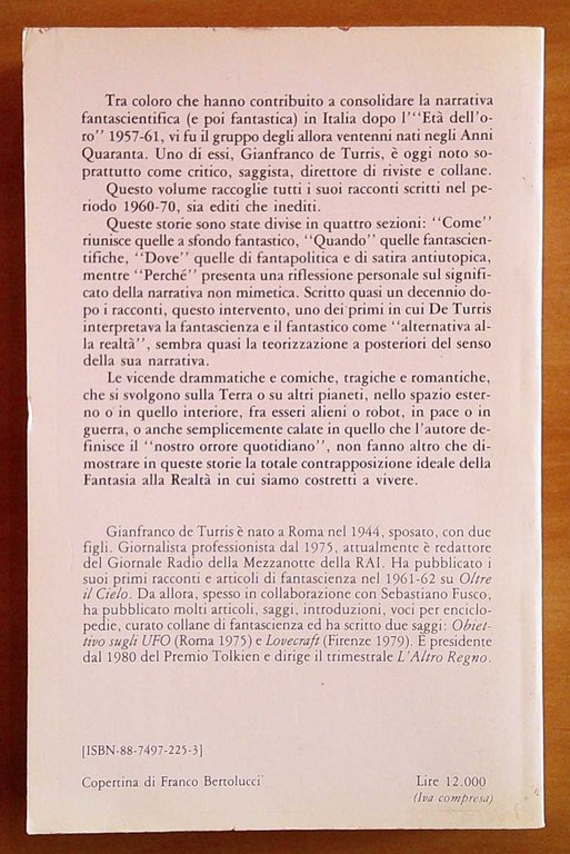 IL SILENZIO DELL'UNIVERSO - Coll. Minas Tirith, I edizione 1988