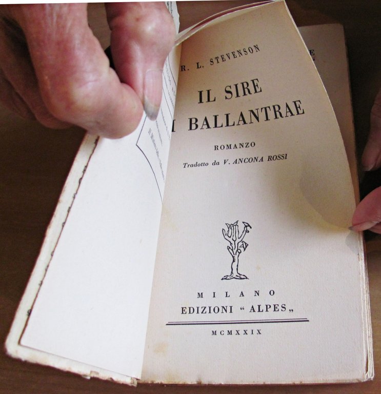 IL SIRE DI BALLANTRAE, 1929 - cop. di VENEZIANI