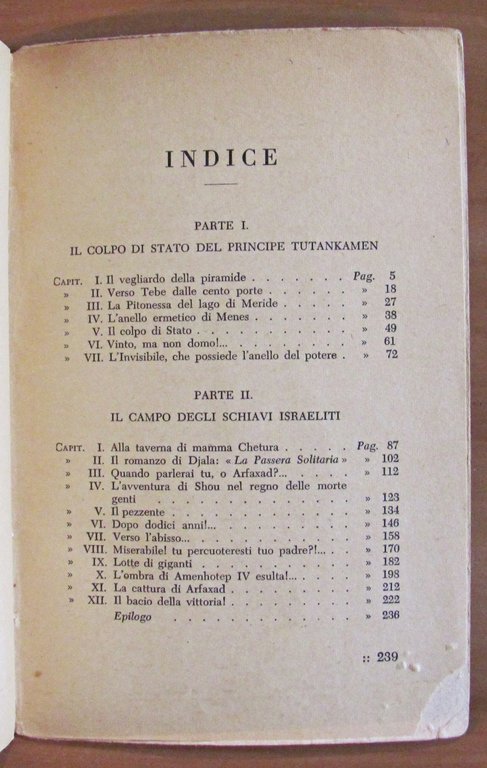 IL SOLITARIO DEL NILO, 1943