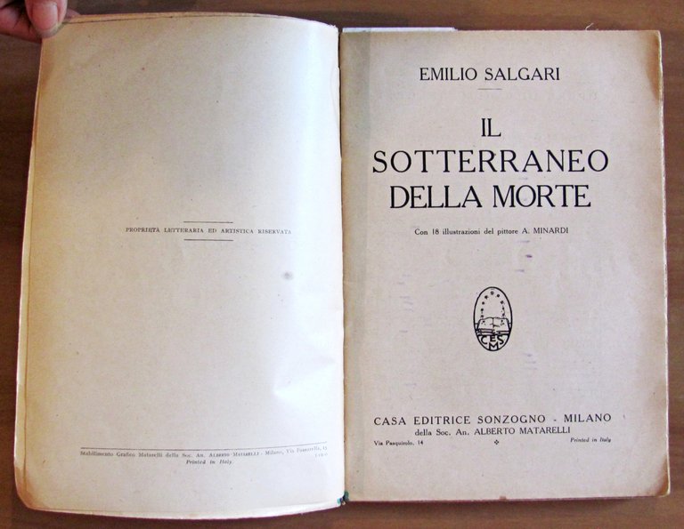 IL SOTTERRANEO DELLA MORTE, anni '30 - ill. MINARDI