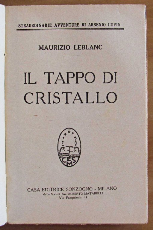 IL TAPPO DI CRISTALLO - Straordinarie Avventure di Arsenio Lupin … | Immagine Gallery 2