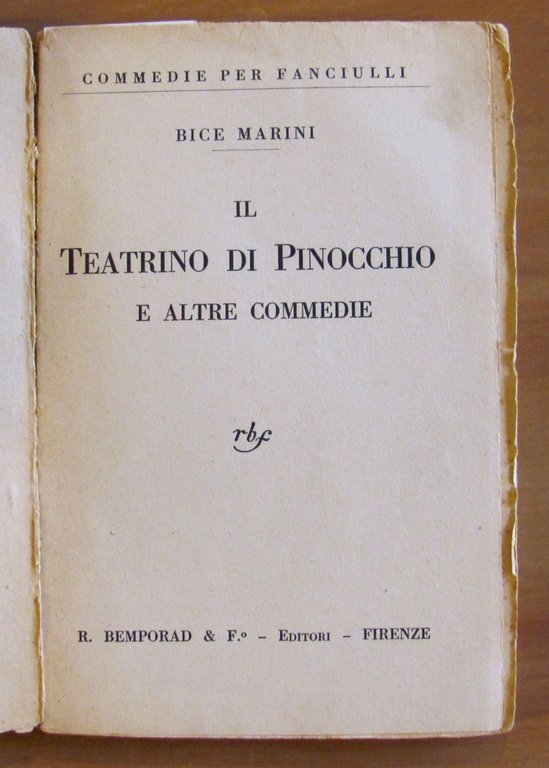 IL TEATRINO DI PINOCCHIO e altre Commedie, 1930 | Immagine Gallery 2