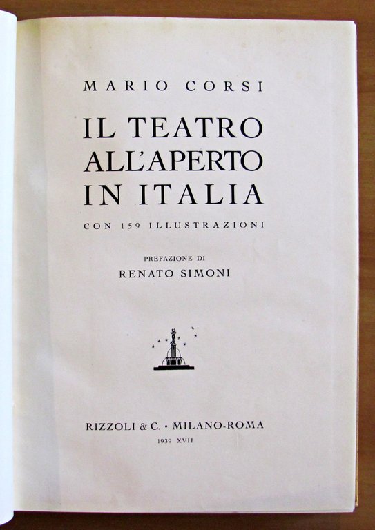 IL TEATRO ALL'APERTO IN ITALIA