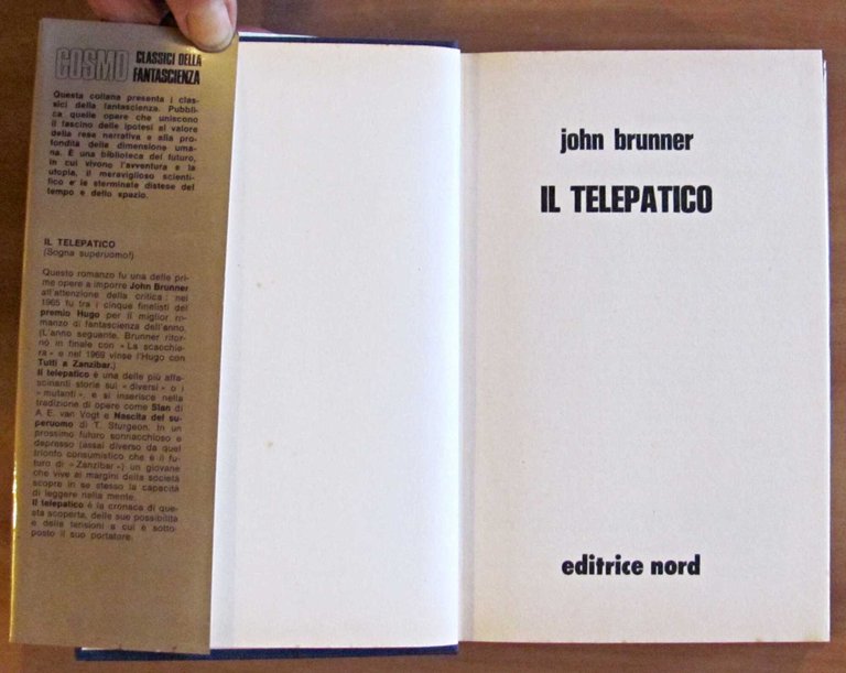 IL TELEPATICO - Cosmo Oro, I ed. 1978