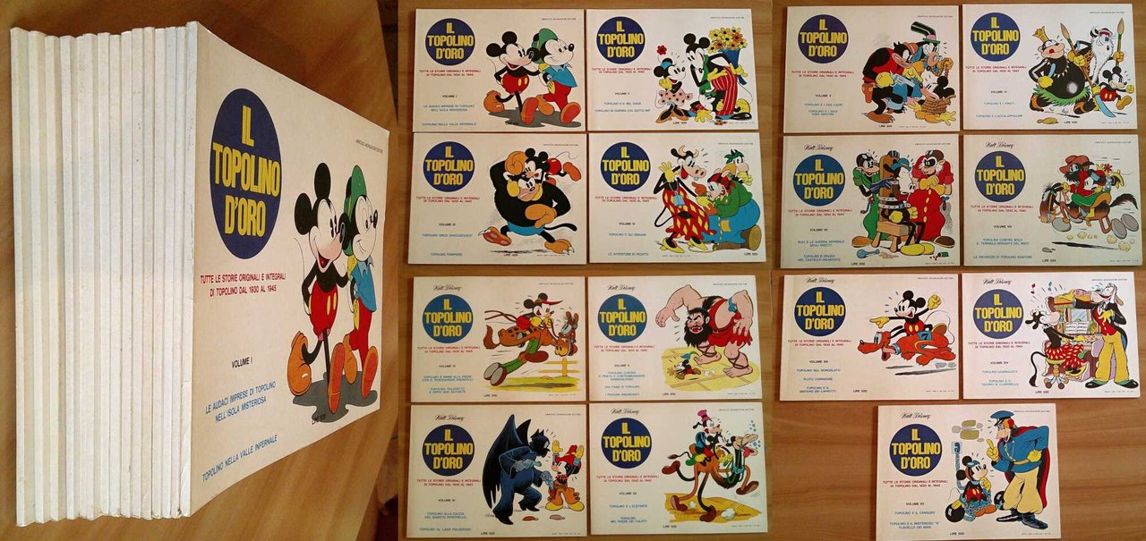 IL TOPOLINO D'ORO dal Vol. I al Vol. XV