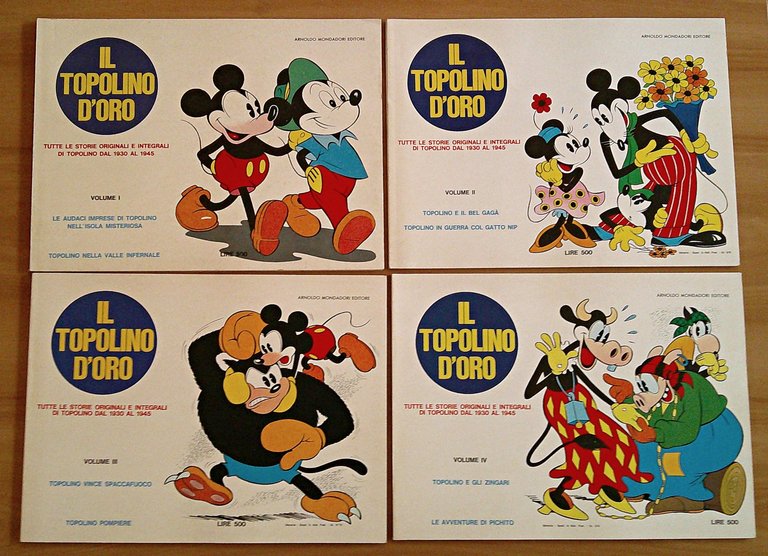IL TOPOLINO D'ORO dal Vol. I al Vol. XV