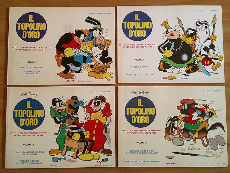 IL TOPOLINO D'ORO dal Vol. I al Vol. XV