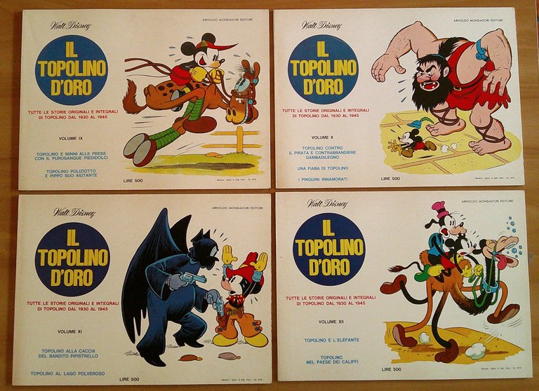 IL TOPOLINO D'ORO dal Vol. I al Vol. XV