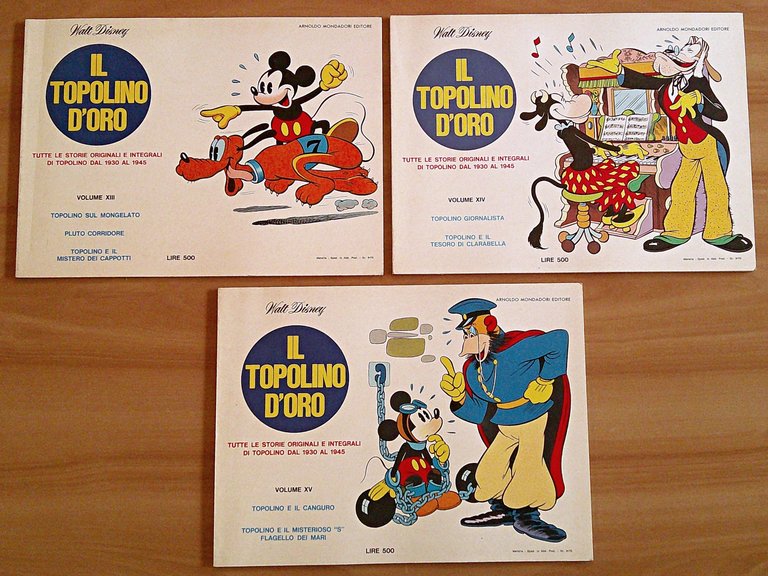 IL TOPOLINO D'ORO dal Vol. I al Vol. XV
