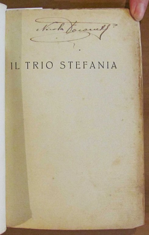 IL TRIO STEFANIA, 1919