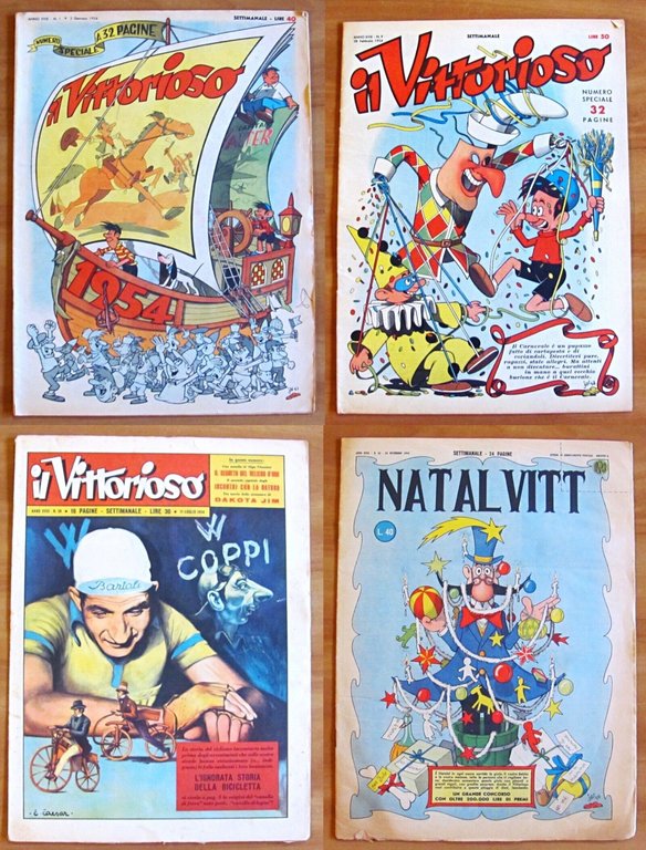 IL VITTORIOSO - Anno XVIII N.1/52 - ANNATA COMPLETA 1954 …