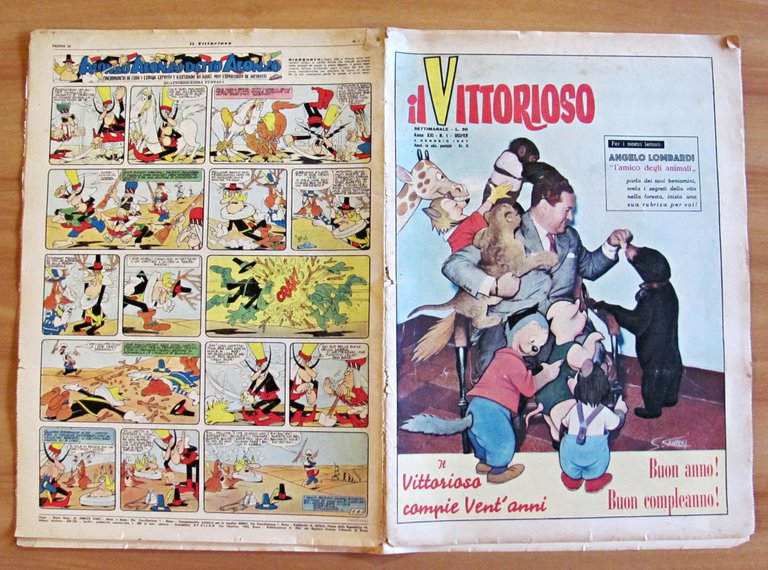 IL VITTORIOSO 1957 - Annata Completa in Fascicoli sciolti N.1/52 …