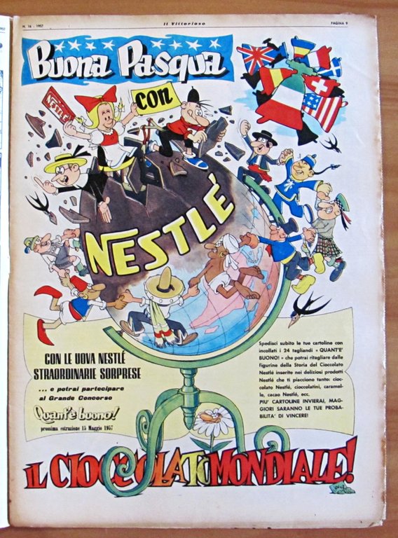 IL VITTORIOSO 1957 - Annata Completa in Fascicoli sciolti N.1/52 …