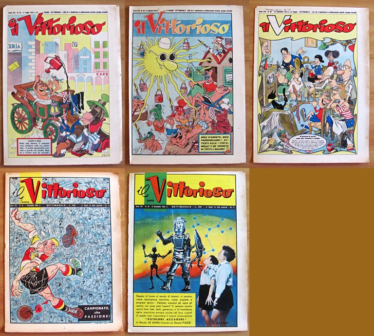 IL VITTORIOSO Anno XIX, 1955 - ANNATA COMPLETA 1/52 Non …