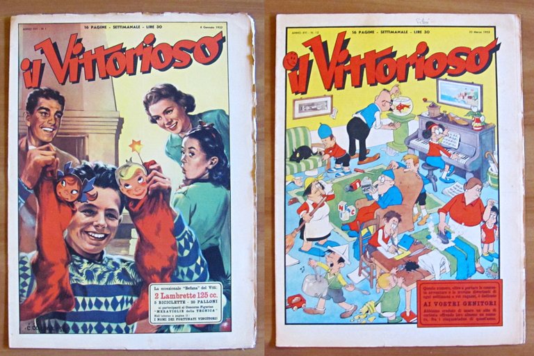 IL VITTORIOSO Fascicoli 1/52 del 1952 - Annata COMPLETA