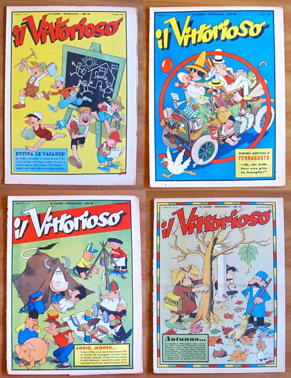 IL VITTORIOSO Fascicoli 1/52 del 1952 - Annata COMPLETA
