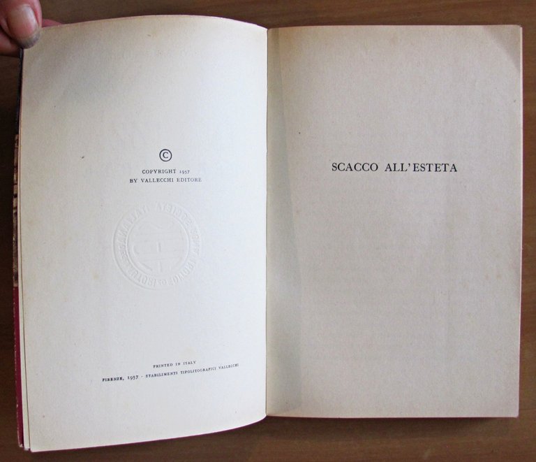 IN LIZZA PER L'ARTE, I ed. 1957 - Con Cedole …