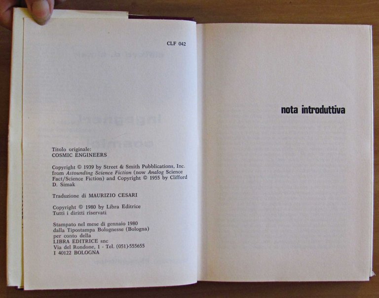 INGEGNERI COSMICI - Collana GLI SLAN N.42, I ed. 1980 | Immagine Gallery 3