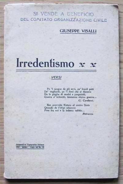 IRREDENTISMO - Versi